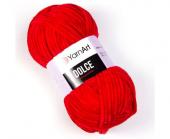 Пряжа YarnArt  "DOLCE" (748 красный) упаковка 5 штук