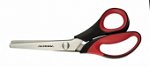 Ножницы зиг-заг 24 см. Aurora AU 489 (5мм) (черно-красные ручки) от Швеймаркет